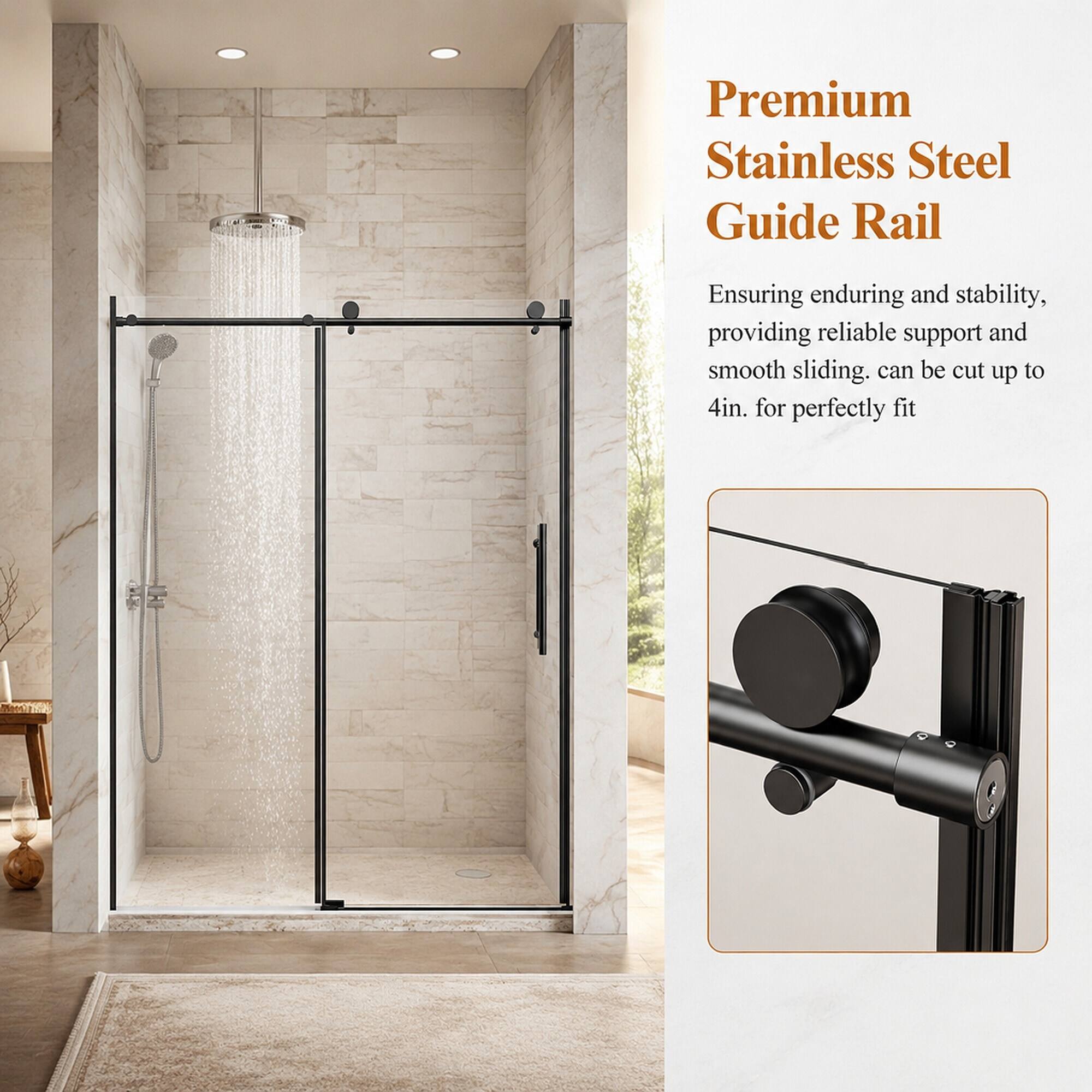 Premium Stainless Steel Guide Rail

Ensuring enduring and stability, providing reliable support and smooth sliding. Can be cut up to 4in. for perfectly fit