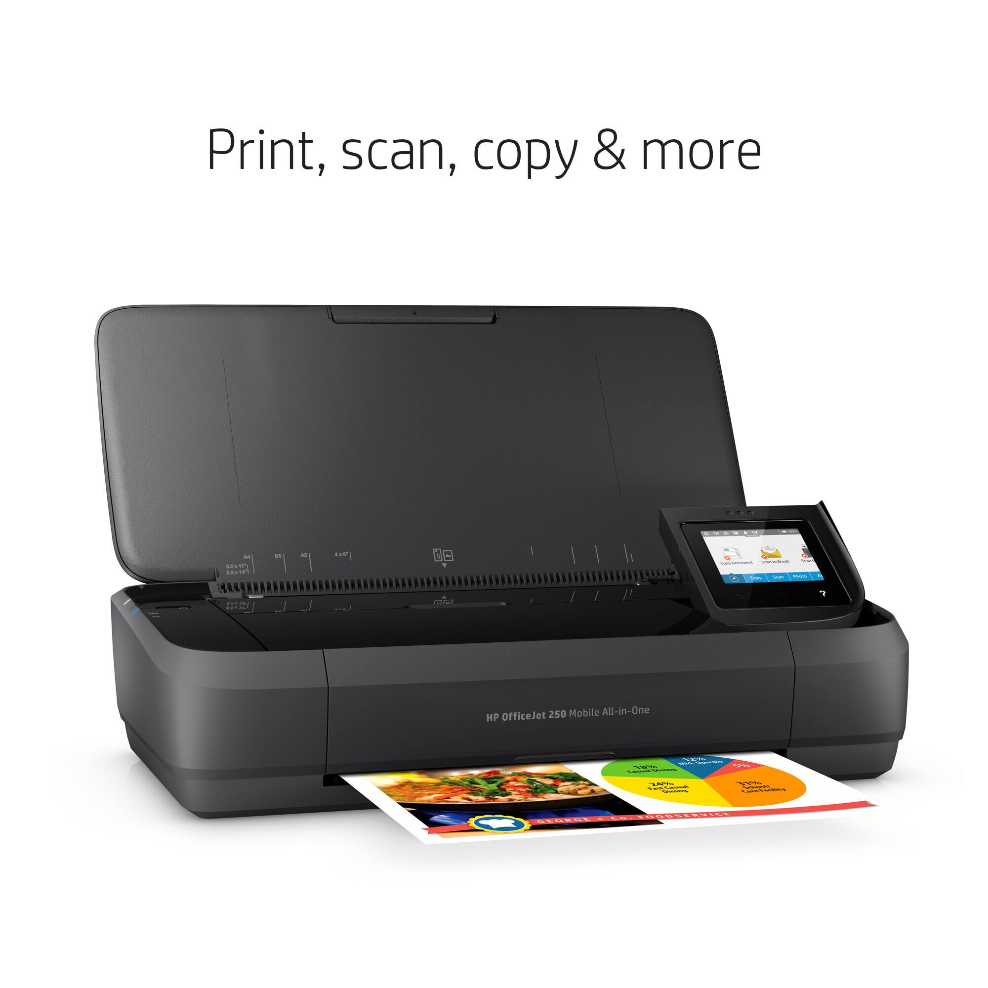 Print, scan, copy & more ..... - S8UP | . - - tt - | : | - - - I . - : ada OfficeJet 250 Mobile All-in-One HP | -  -  - i | V | |