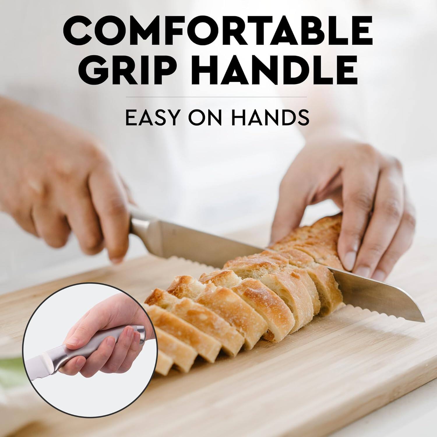 COMFORTABLE GRIP HANDLE  
EASY ON HANDS