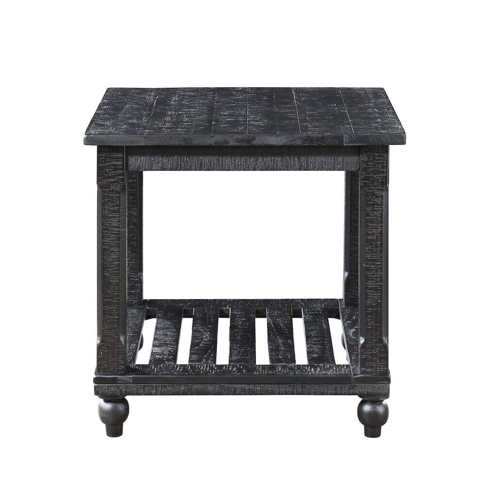 Alt View 6. New Classic Furniture - Cade 3-Piece Wood Occasional Table Set in Black - Black.