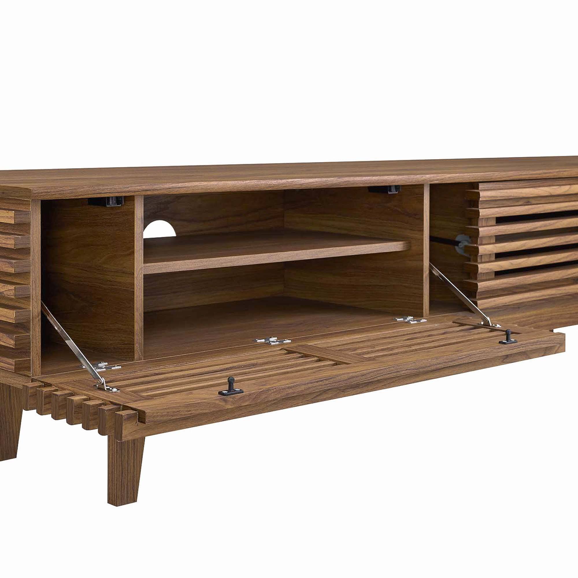 Alt View 1. Modway - Render 71" TV Stand by Modway - Walnut.