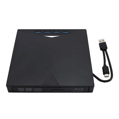 Topteng 7 in 1 External 4K Blu ray Burner Drive with USB Hub BD Topteng 7 in 1 External 4K Blu ray Burner Drive with USB Hub BD