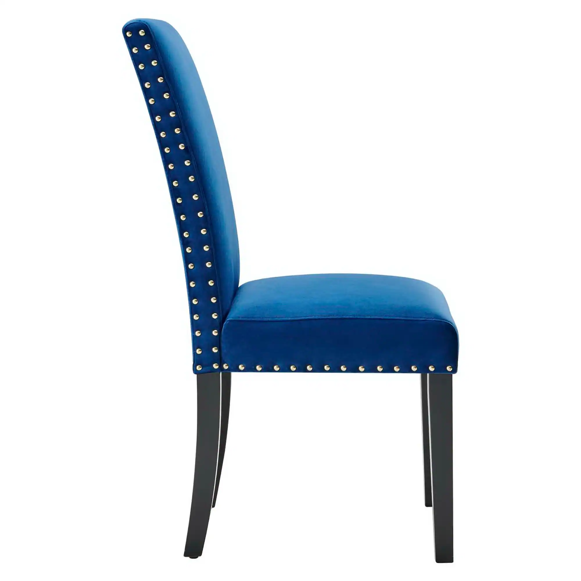Alt View 3. Modway - Parcel Performance Velvet Dining Side Chairs Set of 2 by Modway - Navy.