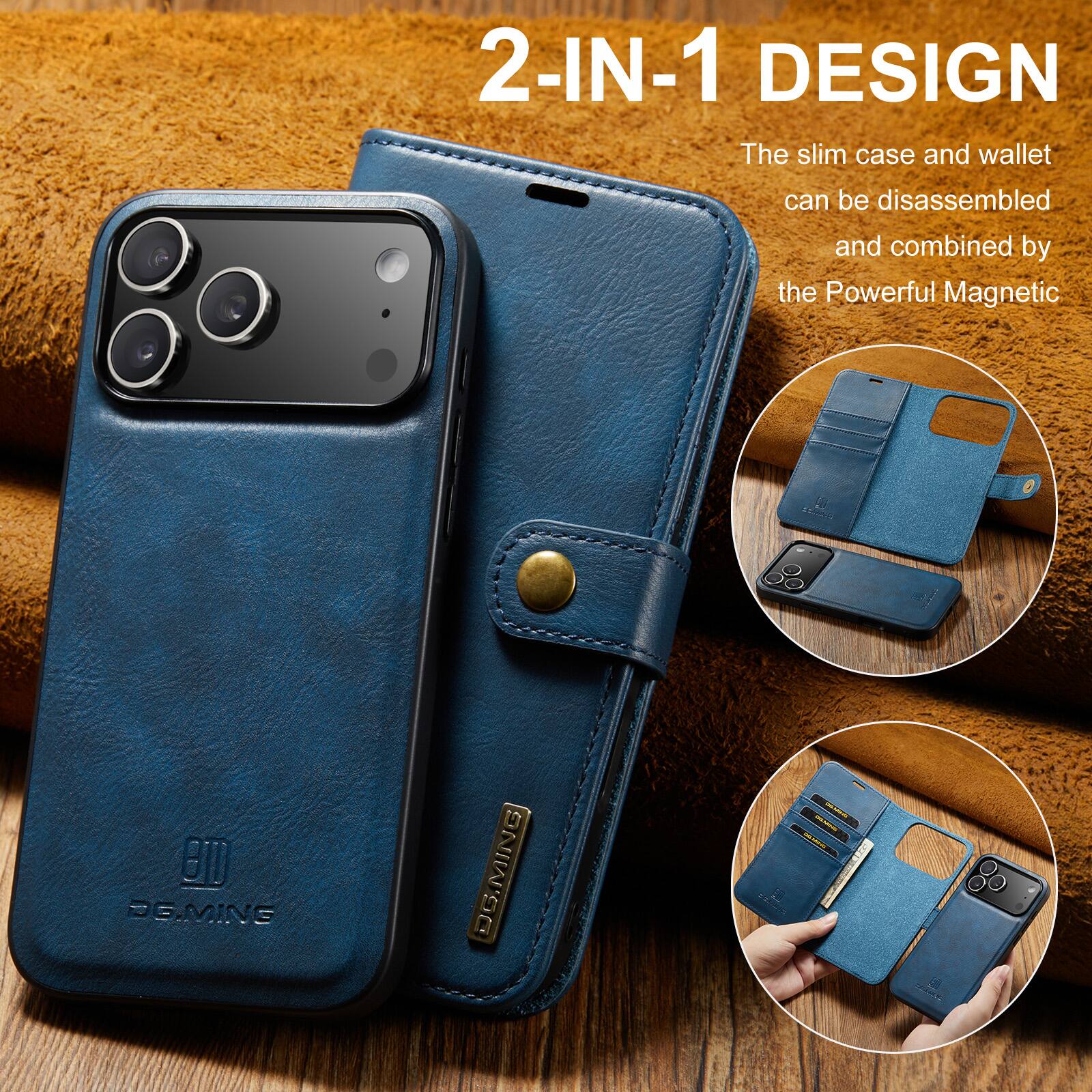 2-IN-1 DESIGN

The slim case and wallet can be disassembled and combined by the Powerful Magnetic