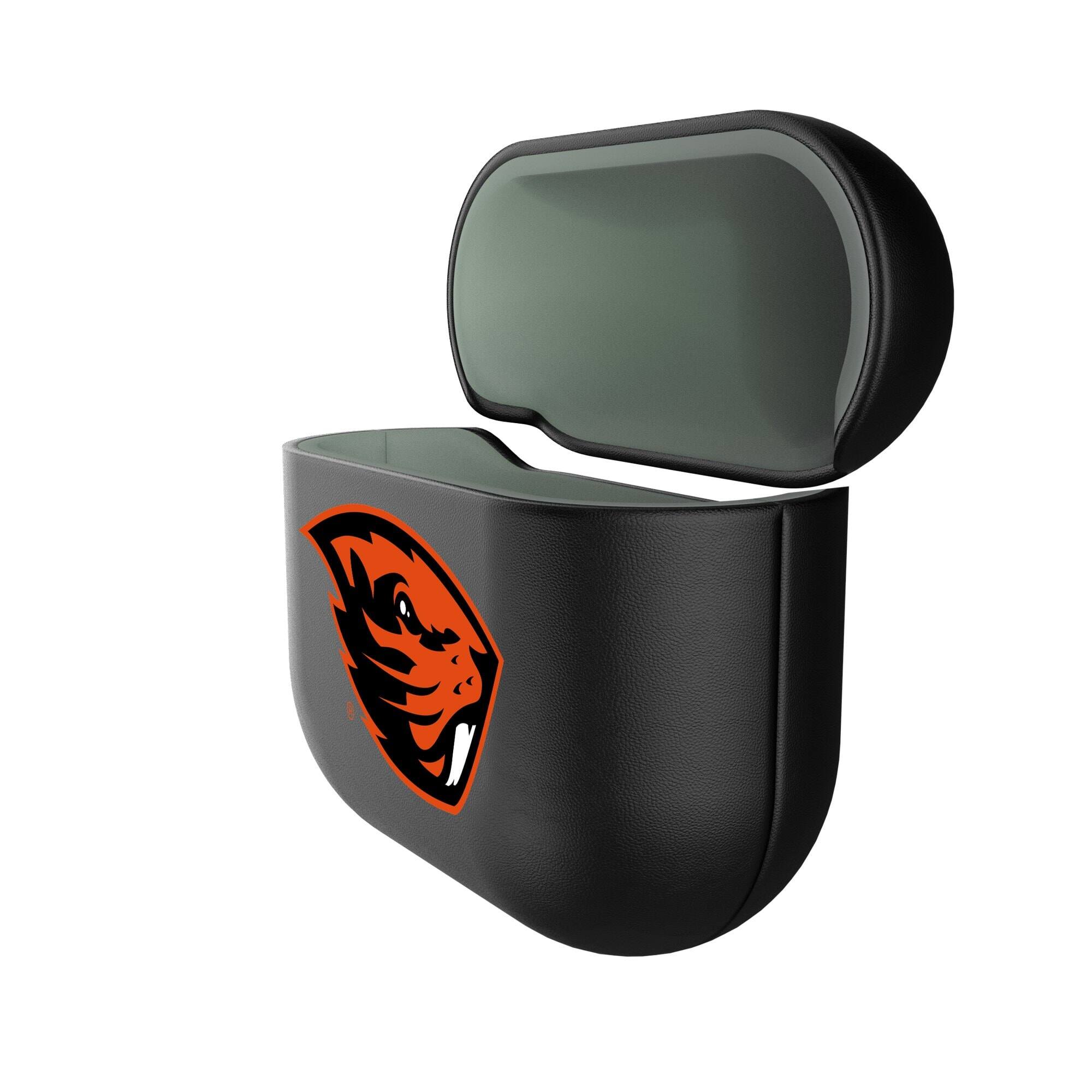 Alt View 1. Keyscaper - Oregon State Beavers Oregon State Beavers Insignia AirPods 4th Generation Case Cover - No Size - Black.