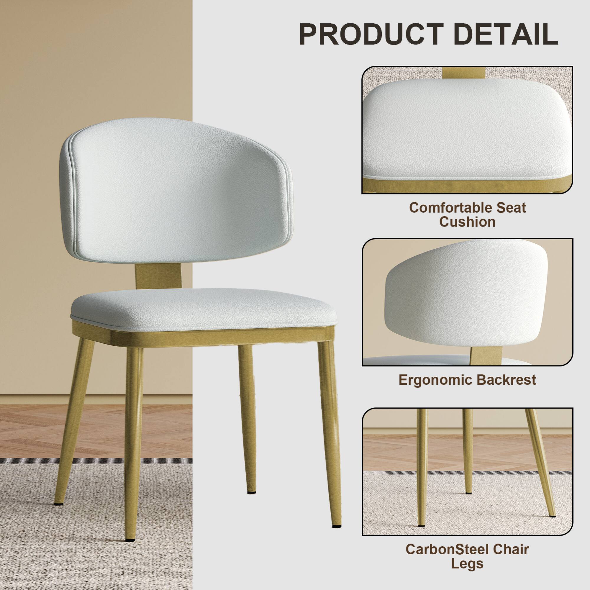 PRODUCT DETAIL

- Comfortable Seat Cushion
- Ergonomic Backrest
- CarbonSteel Chair Legs