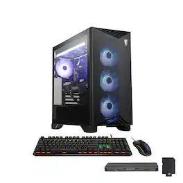 MSI - Aegis ZS2 Gaming Desktop,AMD Ryzen 9 9900X,64GB RAM,2TB SSD+1TB Docking Set,GeForce RTX 5080,Win 11 - Black