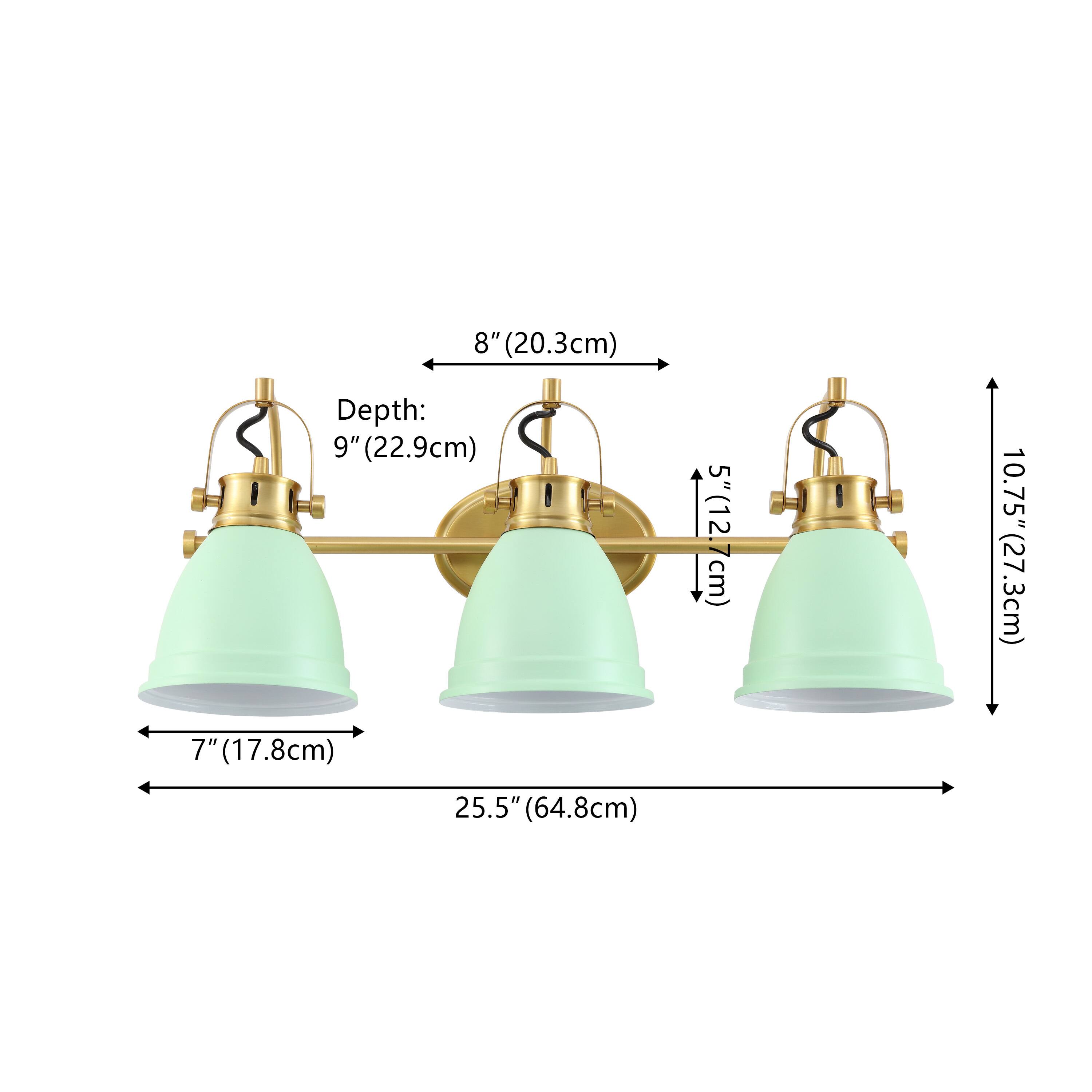 8" (20.3cm)  
Depth: 9" (22.9cm)  
7" (17.8cm)  
5" (12.7cm)  
10.75" (27.3cm)  
25.5" (64.8cm)
