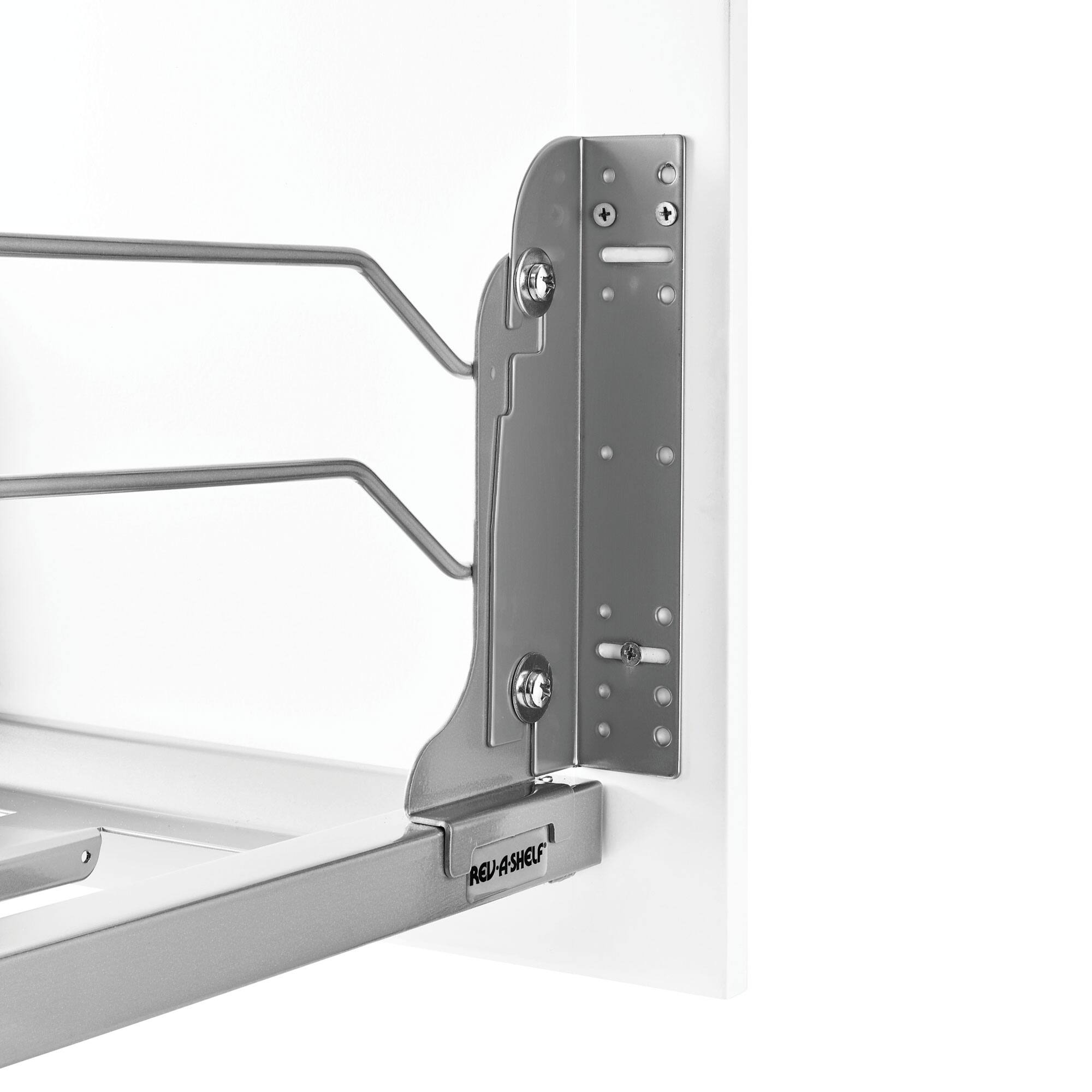 Alt View 7. Rev-A-Shelf - Rev-A-Shelf Double Pullout Trash Can 50 qt. with Soft-close, 53WC-2150SCDM-213 - Orion Gray.