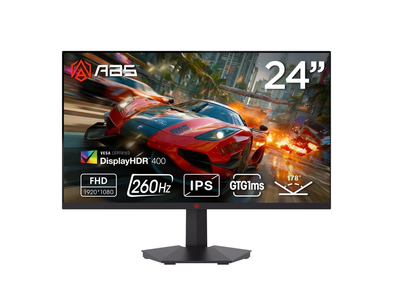 ADVANCED BATTLESTATIONS - ABS GF241NE 23.8" 260Hz 1ms HDR400 IPS Gaming Monitor