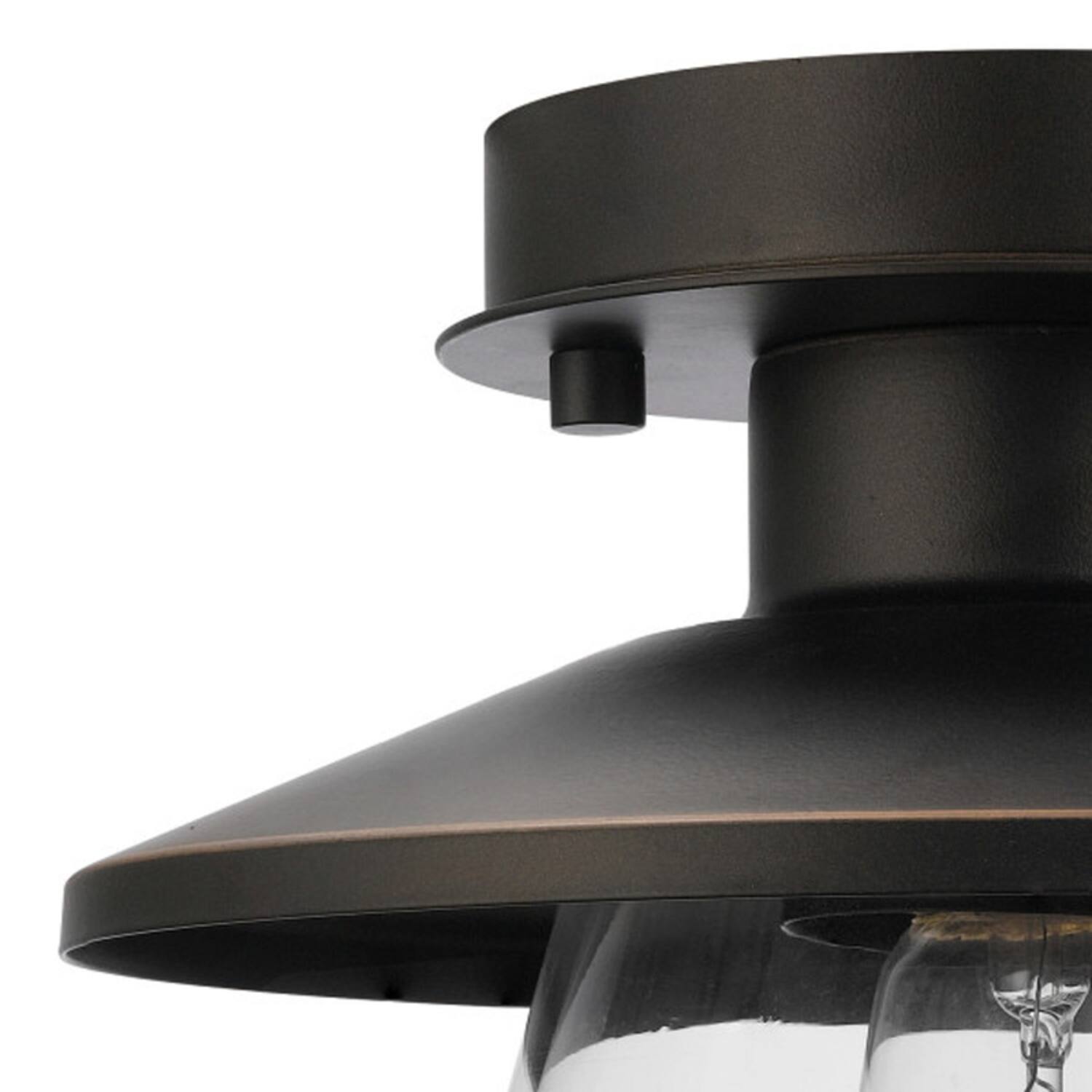 Angle. Globe Electric - Globe Electric Nate 8.14 in. H X 8 in. W X 8 in. L Oil Rubbed Bronze Ceiling Light.