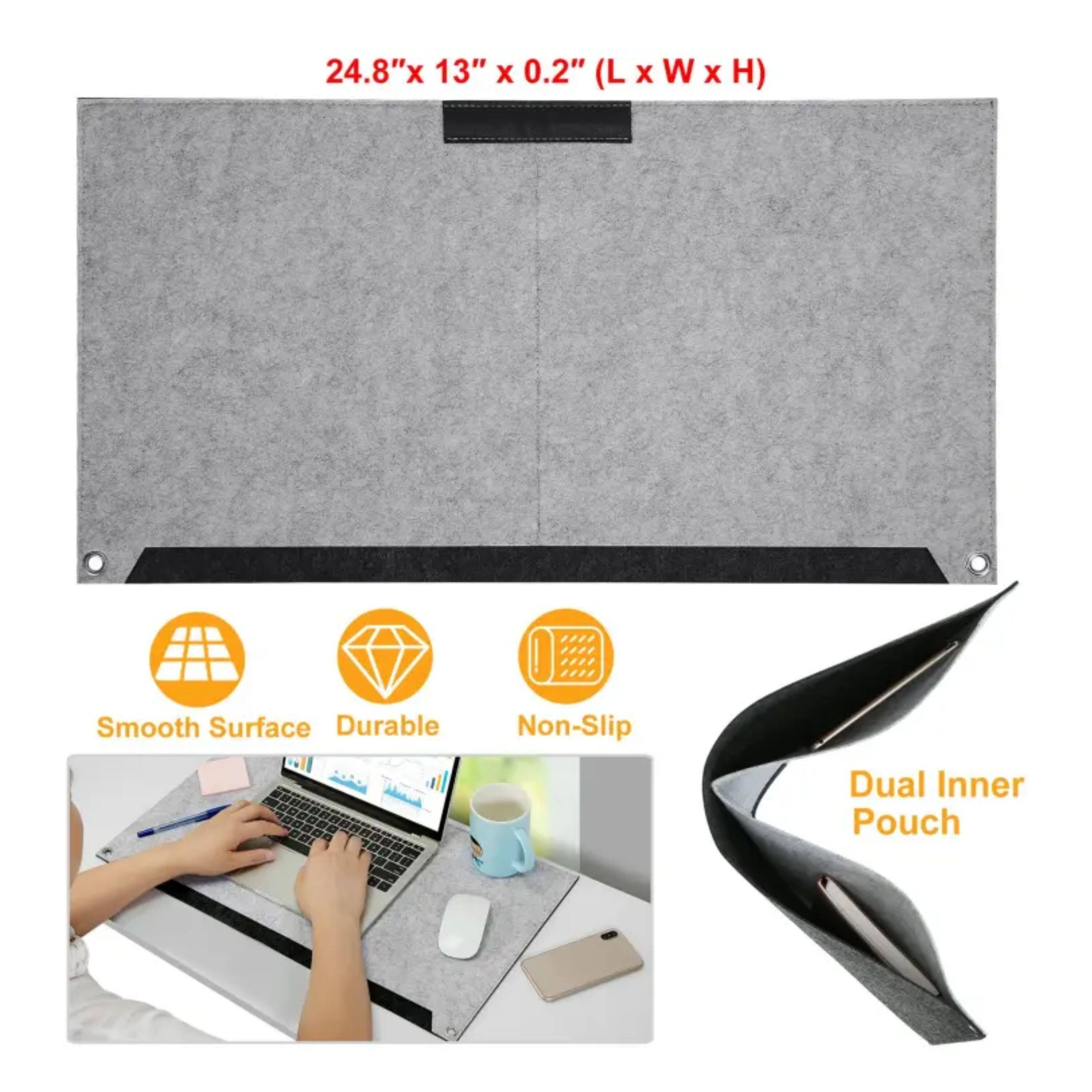 24.8" x 13" x 0.2" (L x W x H)

- Smooth Surface
- Durable
- Non-Slip
- Dual Inner Pouch