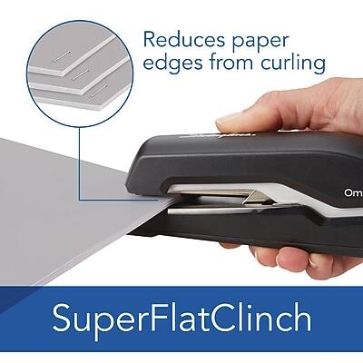 Reduces paper edges from curling  
SuperFlatClinch
