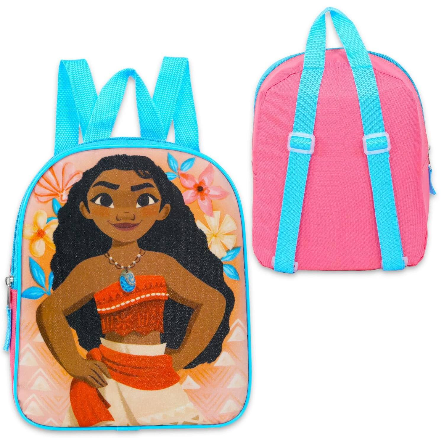 Alt View 5. Disney - Disney Moana 11” Mini Backpack for Girls - Blue.