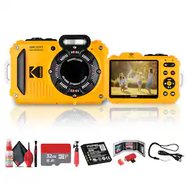 Kodak - PIXPRO WPZ2 Digital Camera (Yellow) | Waterproof & Shockproof Camera + More
