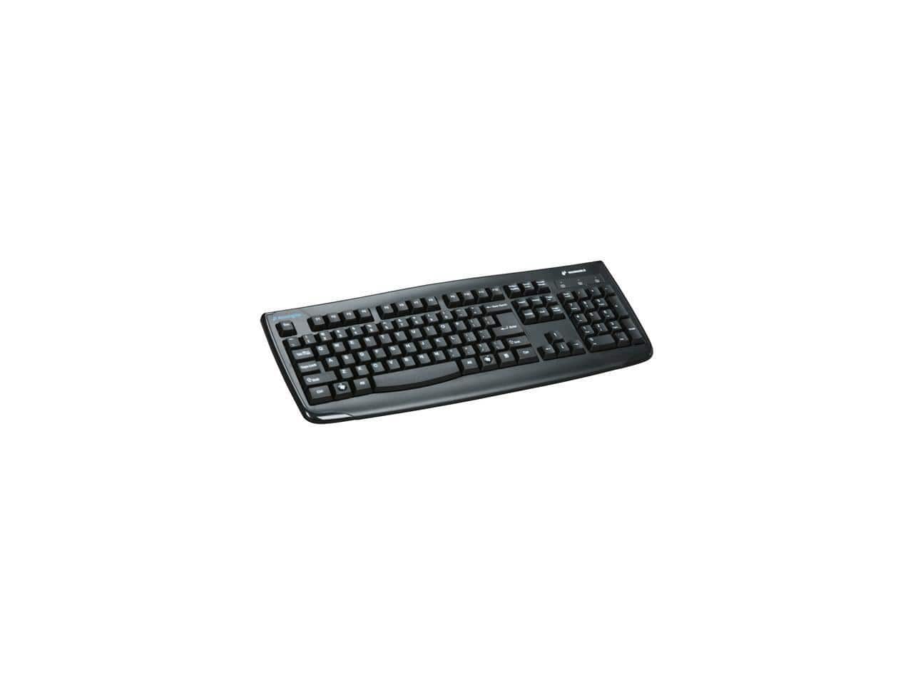 Kensington - Pro Fit K64407US 104 Normal Keys USB or PS/2 Wired Standard Washable Keyboard - Black