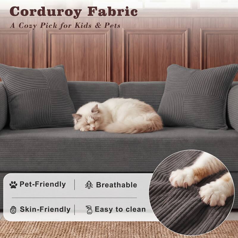Corduroy Fabric  
A Cozy Pick for Kids & Pets  

- Pet-Friendly  
- Breathable  
- Skin-Friendly  
- Easy to clean