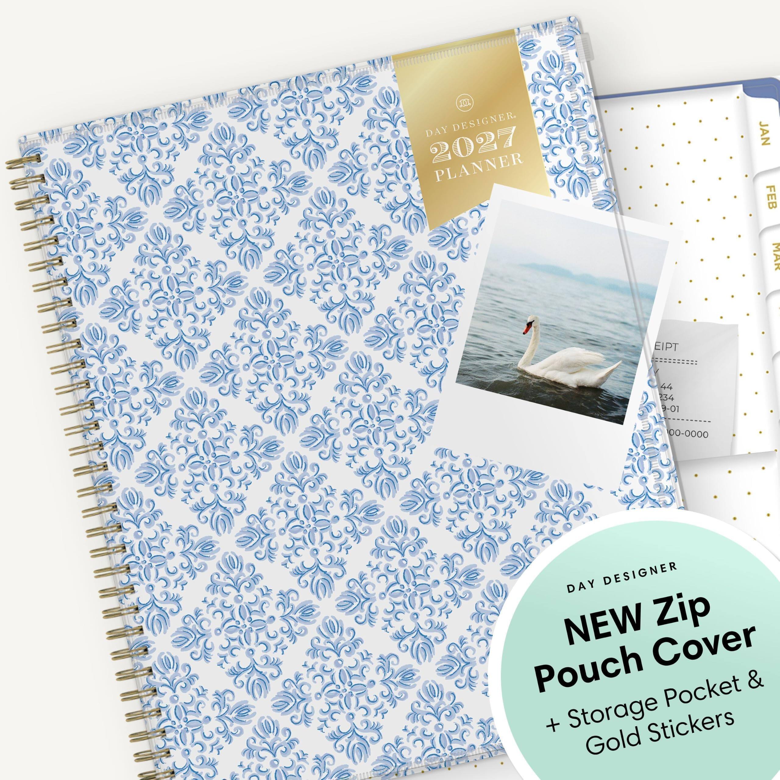 M DAY DESIGNER 2027 PLANNER  
JAN FEB MAR  
EIPT  
44 34 9-01  
00-0000  
DAY DESIGNER NEW Zip Pouch Cover Pocket & + Storage Stickers Gold