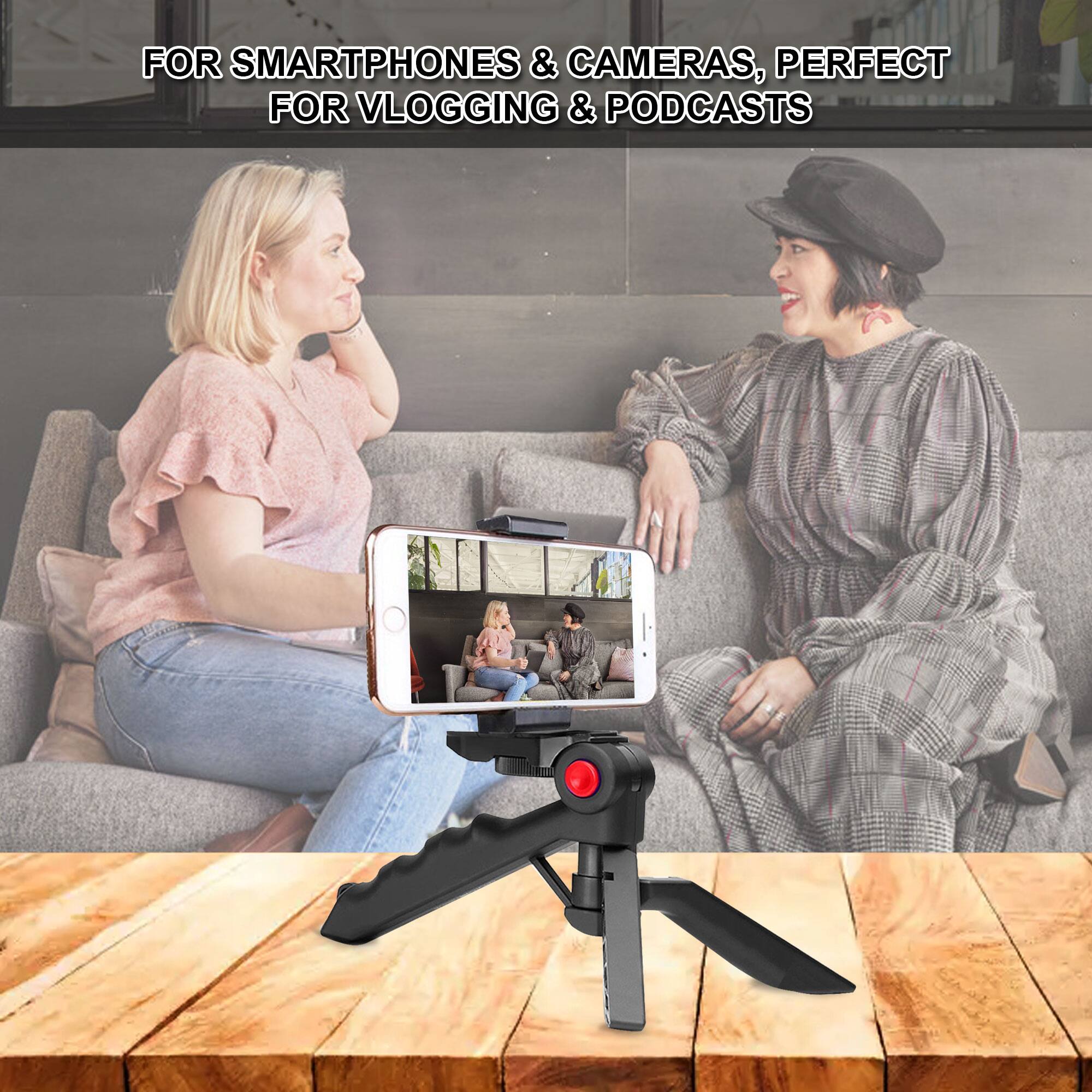 FOR SMARTPHONES & CAMERAS, PERFECT FOR VLOGGING & PODCASTS