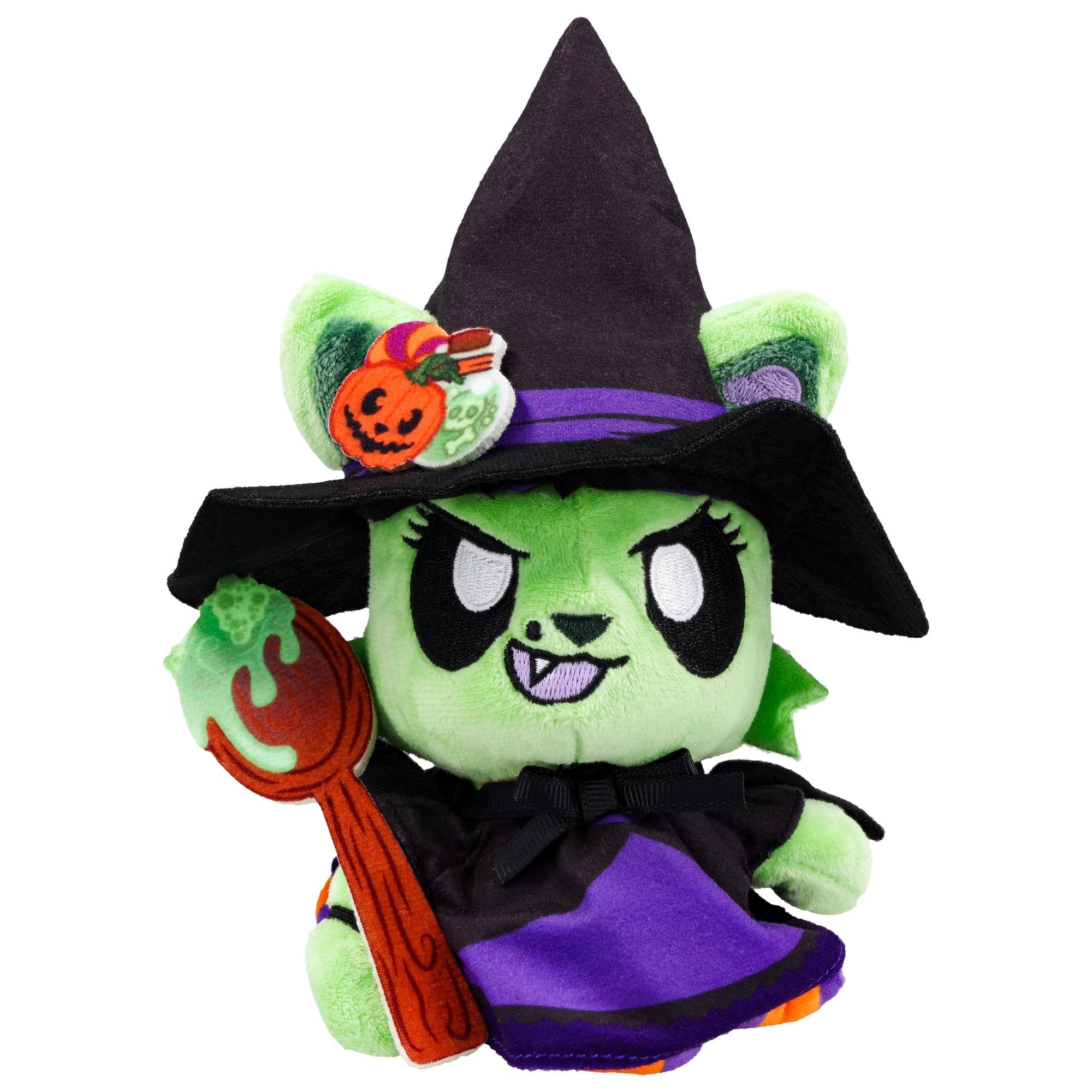 Front. Tentacle Kitty - Tentacle Kitty Meowlloween Hexebelle Halloween 4-Inch Collector Plush - Green.