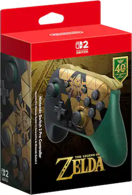 Nintendo - Switch 2 Pro Controller – The Legend of Zelda – 40th Anniversary Edition - Multi