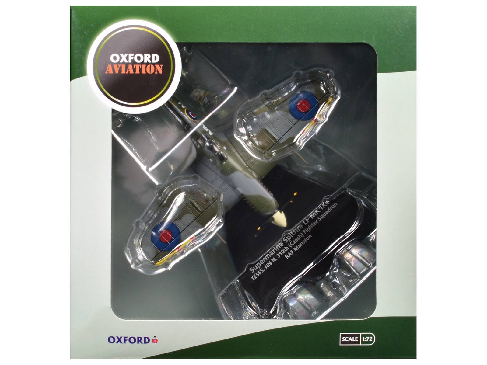 OXFORD AVIATION  
Supermarine Spitfire LF Mk IX  
(Czech) Fighter  
Manston  
310th RAF  
NN-N, TE565  
SCALE 1:72
