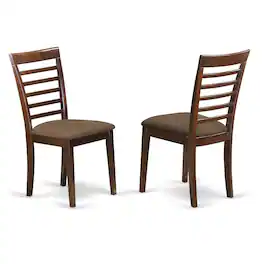 East West Furniture - Dining Room Set Mahogany - Brown
