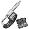5 002 0 45 10 x D/SET 0.0000 in/mm HOL ZERO/ABS ON/OFF VEVOR 0.001mm 0-25mm VEVOR - SM