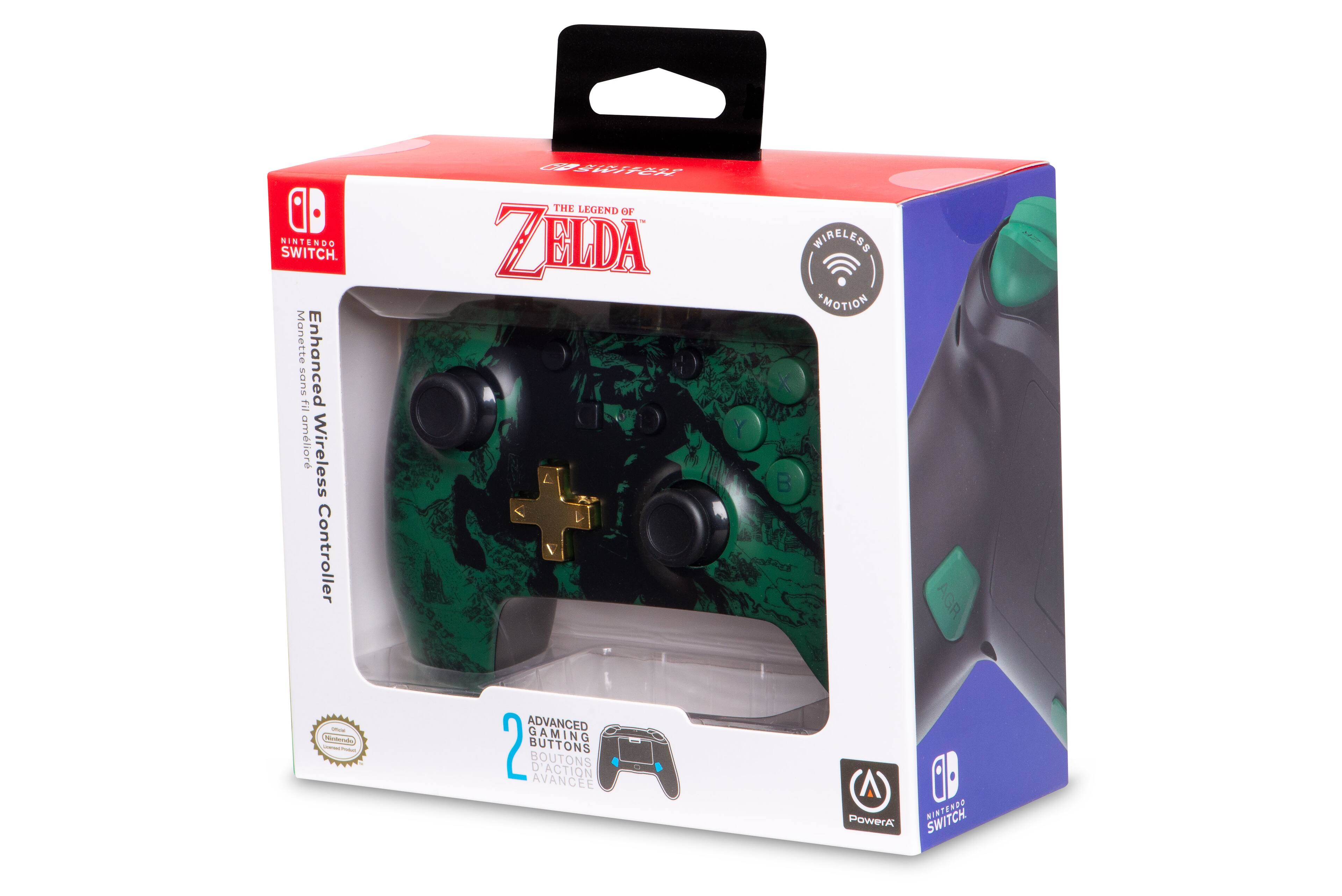 Alt View 17. PowerA - Enhanced Wireless Controller for Nintendo Switch - Link Silhouette.