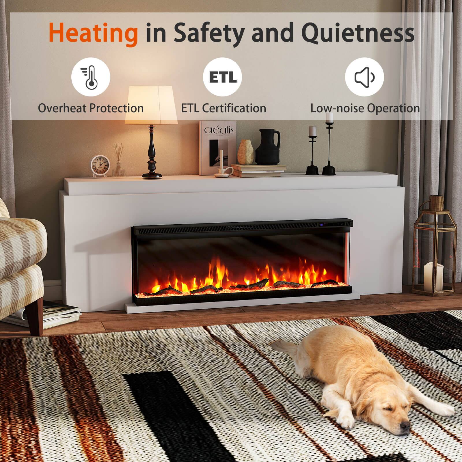 Heating in Safety and Quietness

- Overheat Protection
- ETL Certification
- Low-noise Operation