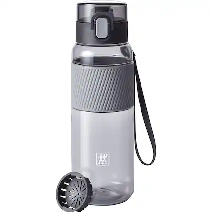 Front. ZWILLING - ZWILLING Tritan 24-ounce Water Bottle - Grey - Grey.