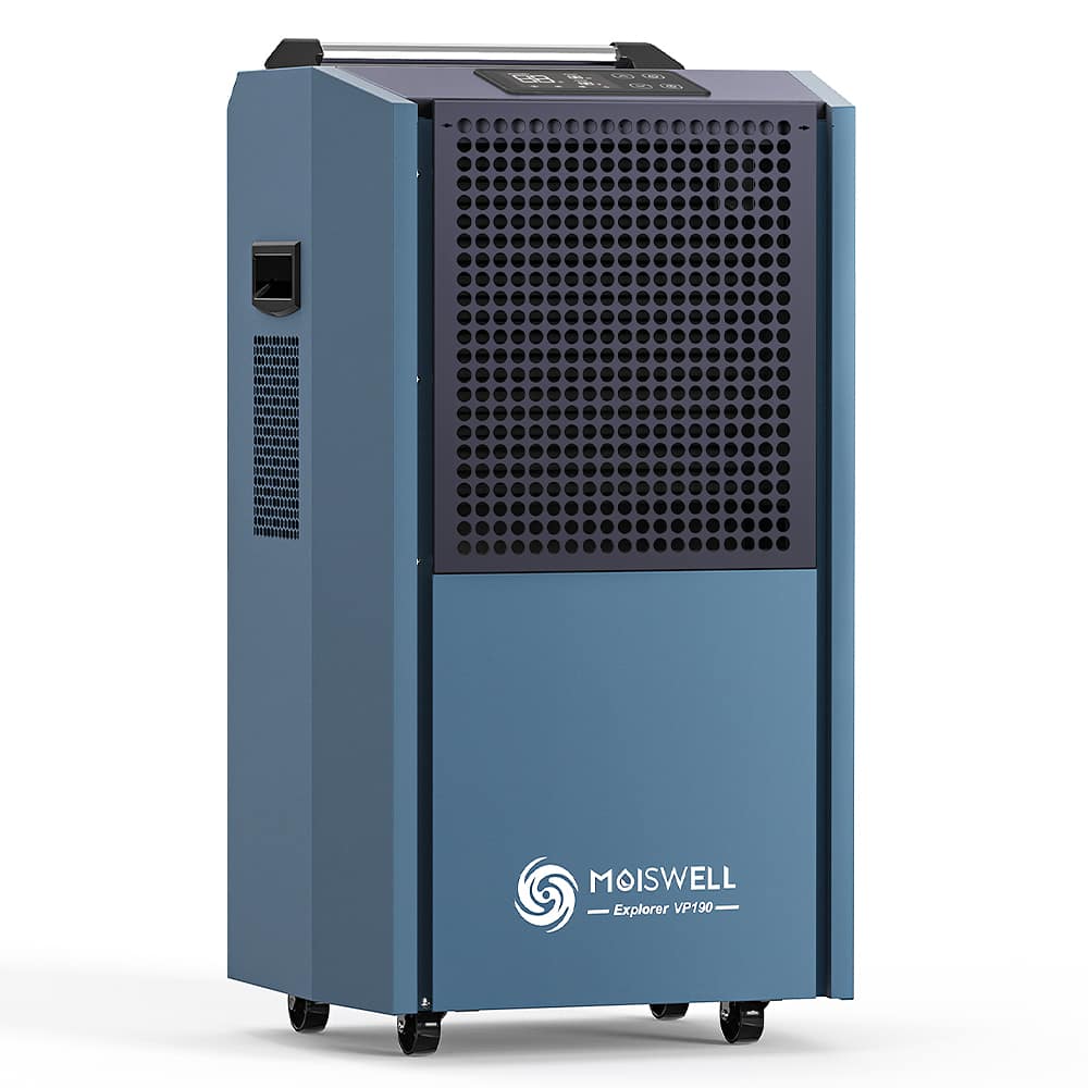 Moiswell - 190 Pints Portable Commercial Dehumidifier with Pump Industrial Heavy Duty Moisture Removal Dehumidifiers for Basements