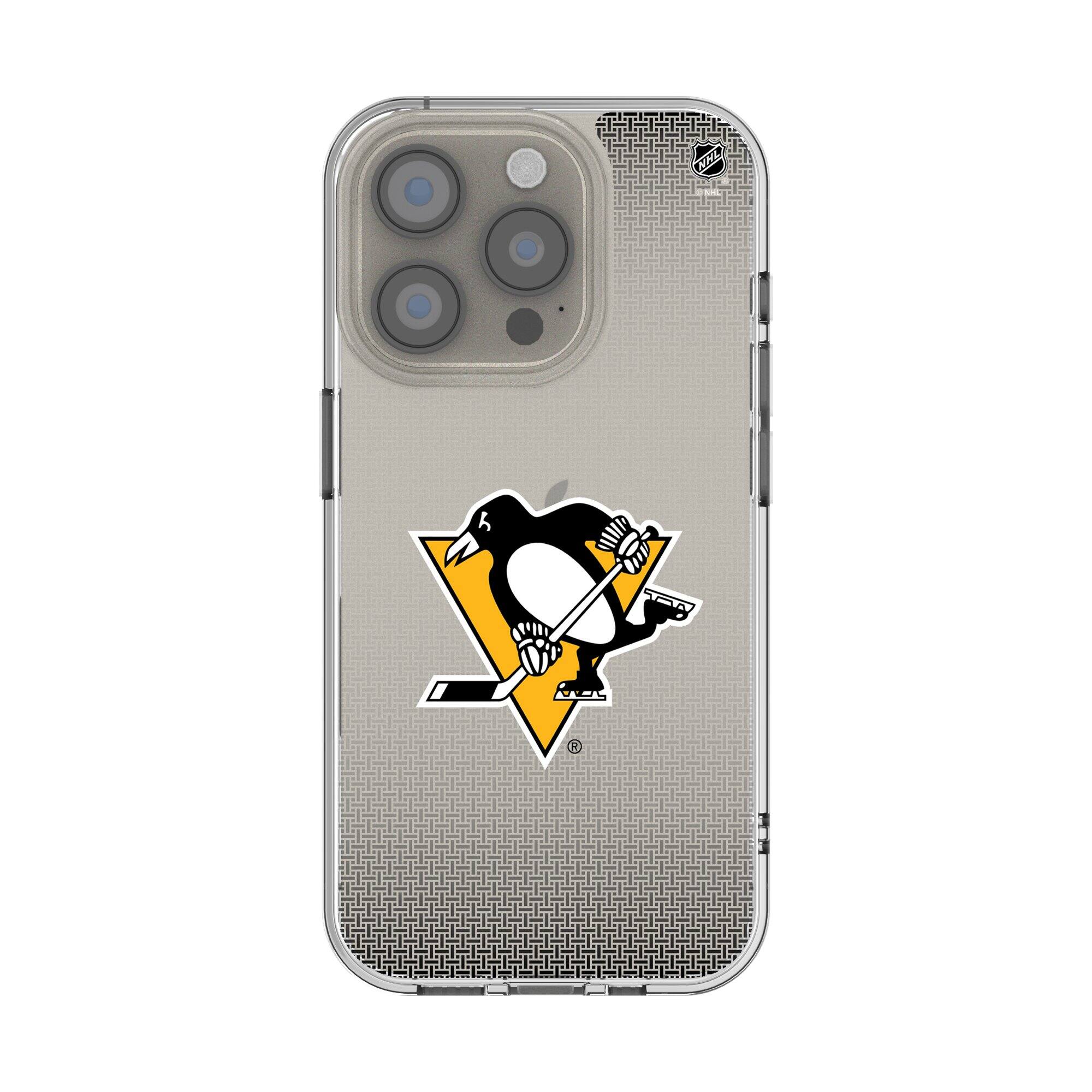 Keyscaper - NHL - Pittsburgh Penguins Linen Logo iPhone Clear Case - 16e - Multicolor