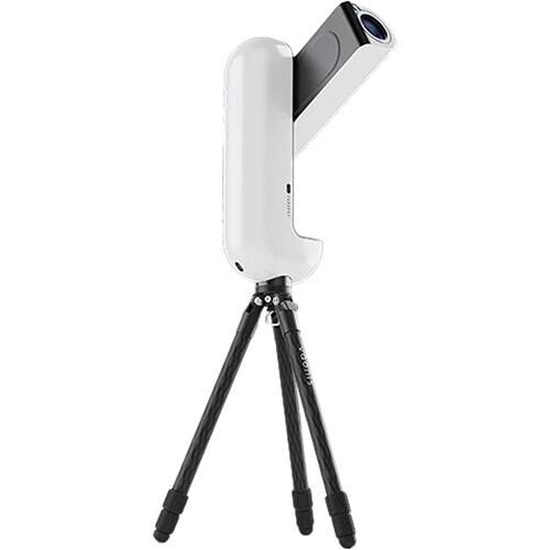 Angle. Vaonis - Vaonis Vespera Pro 2 Smart Astrophotography Telescope w/ App Control, 11Hr Battery & Carbon Fiber Tripod - White.
