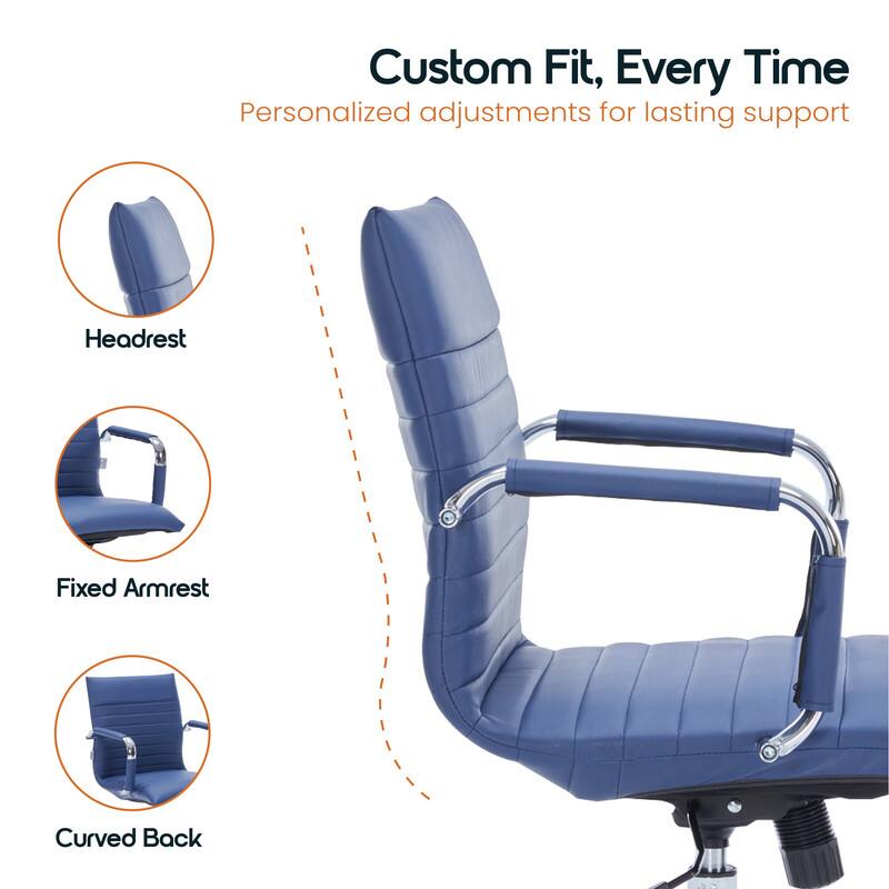 Custom Fit, Every Time
Personalized adjustments for lasting support
Headrest
Fixed Armrest
Curved Back