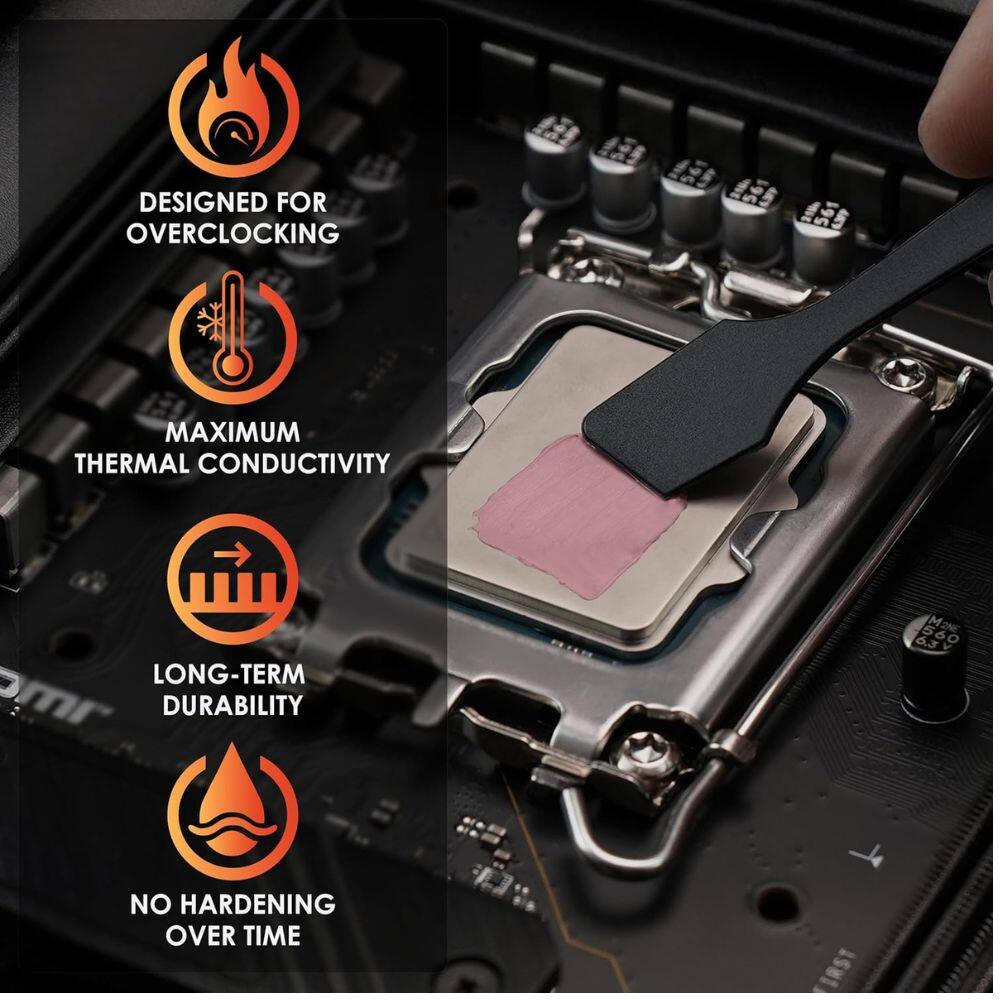 DESIGNED FOR OVERCLOCKING  
MAXIMUM THERMAL CONDUCTIVITY  
LONG-TERM DURABILITY  
NO HARDENING OVER TIME