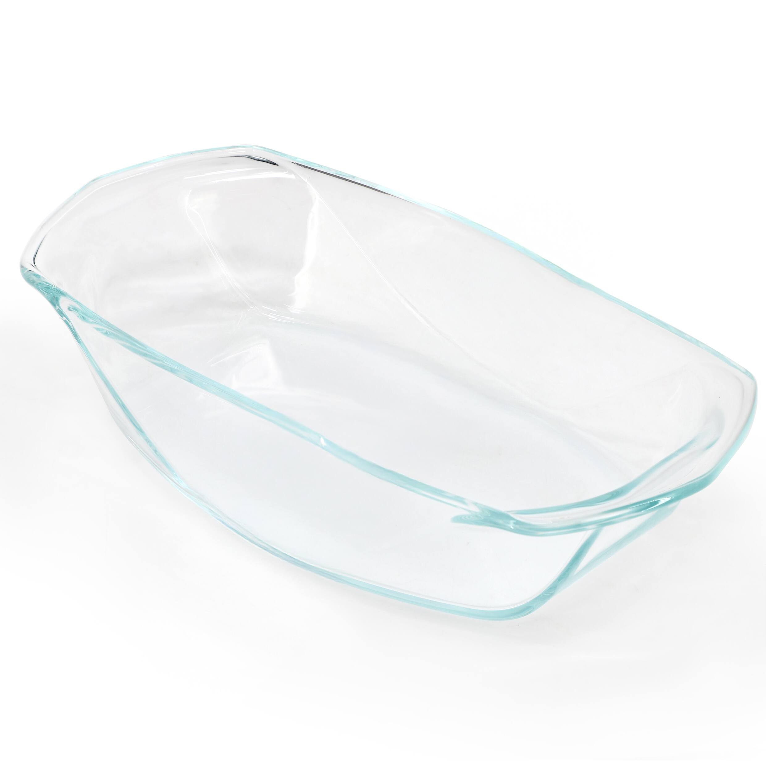 Alt View 1. Gibson - Soho Lounge Carnegie Hill 12.6 inch x 8.3 Inch x 2.8 Inch Tempered Glass Lasagna Pan with Built in Handles - Clear.