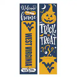 Evergreen Enterprises - West Virginia Mountaineers 47" Double Sided Halloween Leaner Fan Sign - Multicolor