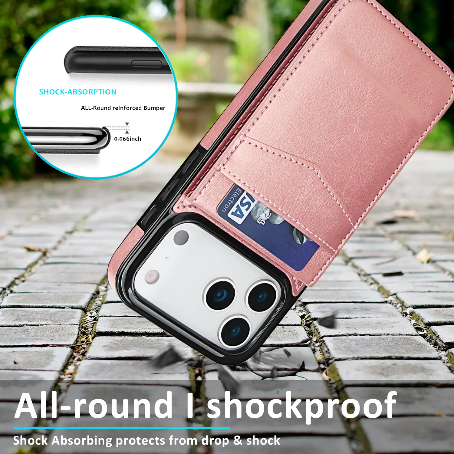 SHOCK-ABSORPTION  
ALL-Round reinforced Bumper  
0.066inch  
Electron ISA  
All-round I shockproof  
Shock Absorbing protects from drop & shock