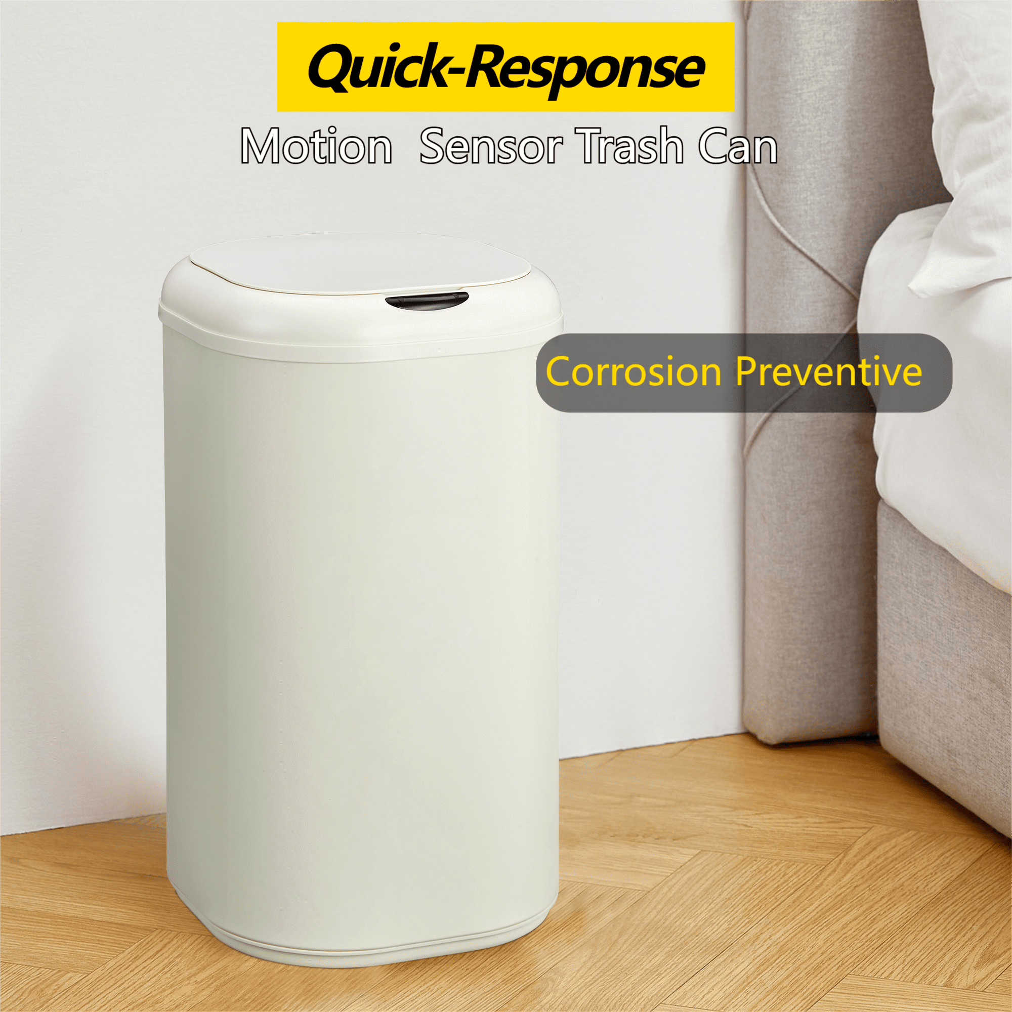 Quick-Response Motion Sensor Trash Can  
Corrosion Preventive