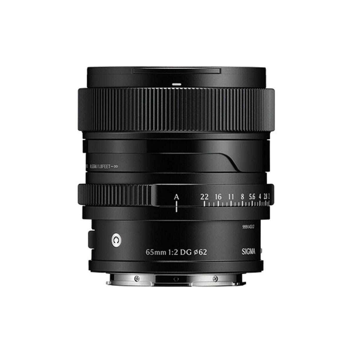 LENS/LIFEET-CO  
A  
22 16 11 8 5.6 4 2.8  
99914512  
65mm 1:2 DG 62  
SIGMA