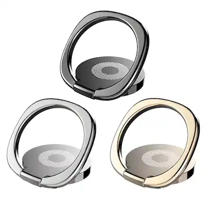 Front. Kitcheniva - 360° Finger Ring Stand Cell Phone Accessories - Multi.