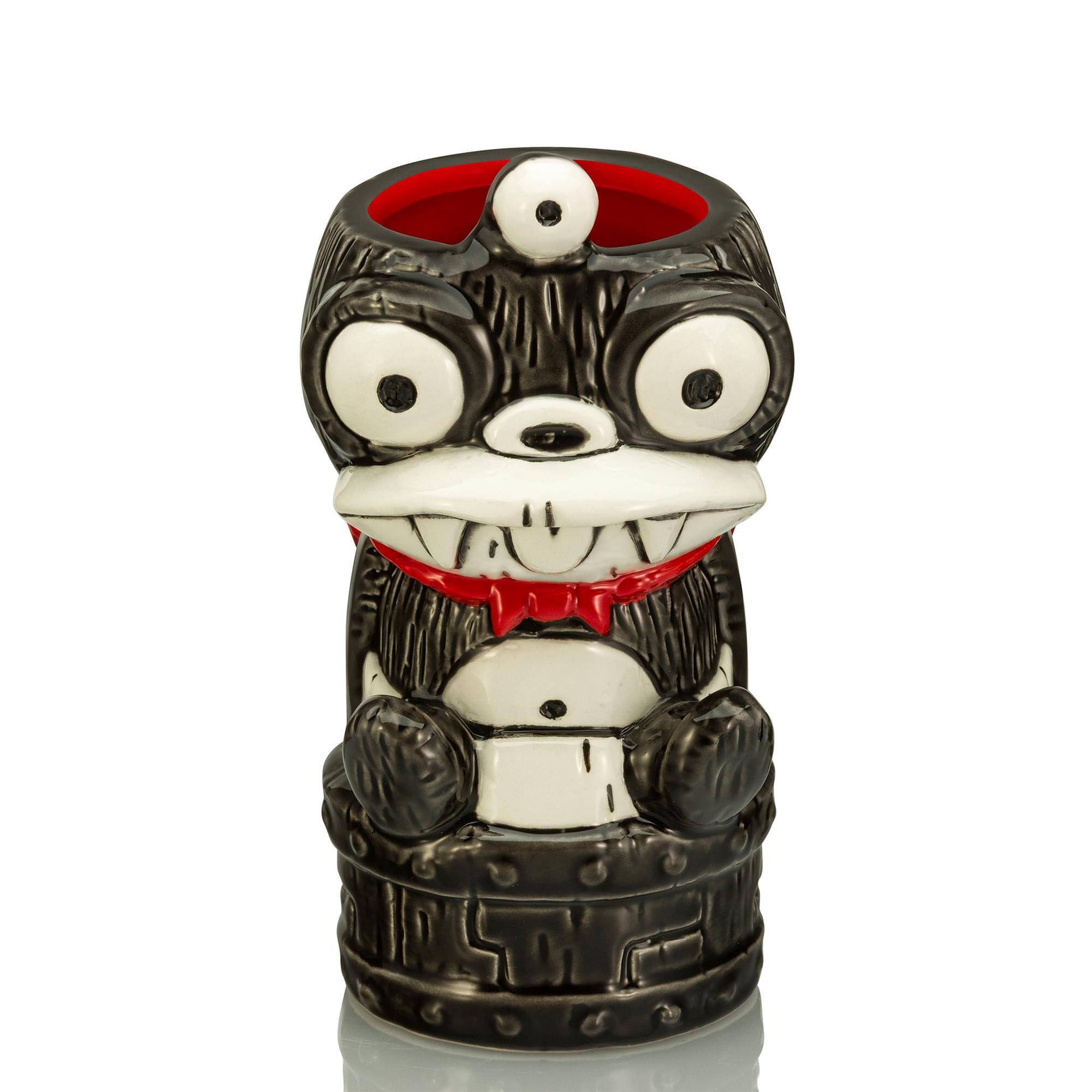 Front. Beeline Creative - Geeki Tikis Futurama Nibbler Ceramic Mug | Holds 12 Ounces - Black.