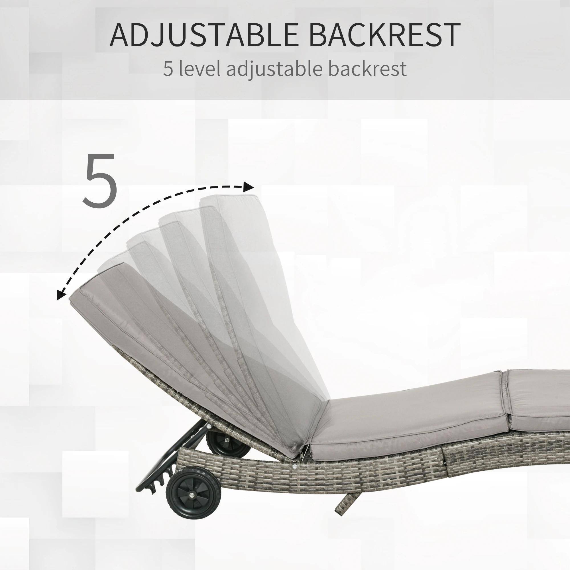 ADJUSTABLE BACKREST  
5 level adjustable backrest