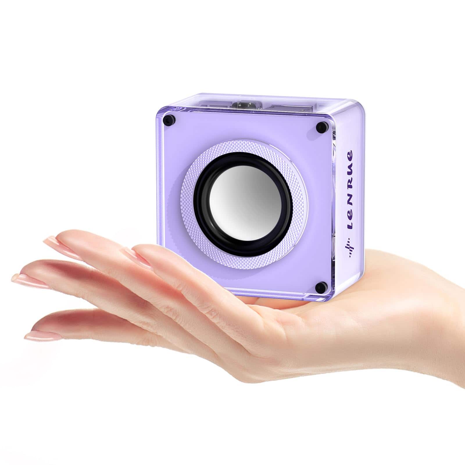 Cedar Assembly - Mini Wireless Portable Speakers 5w With Clear Sound Support Tws tf Card Lanyard Design For Hiking Biking - Purple