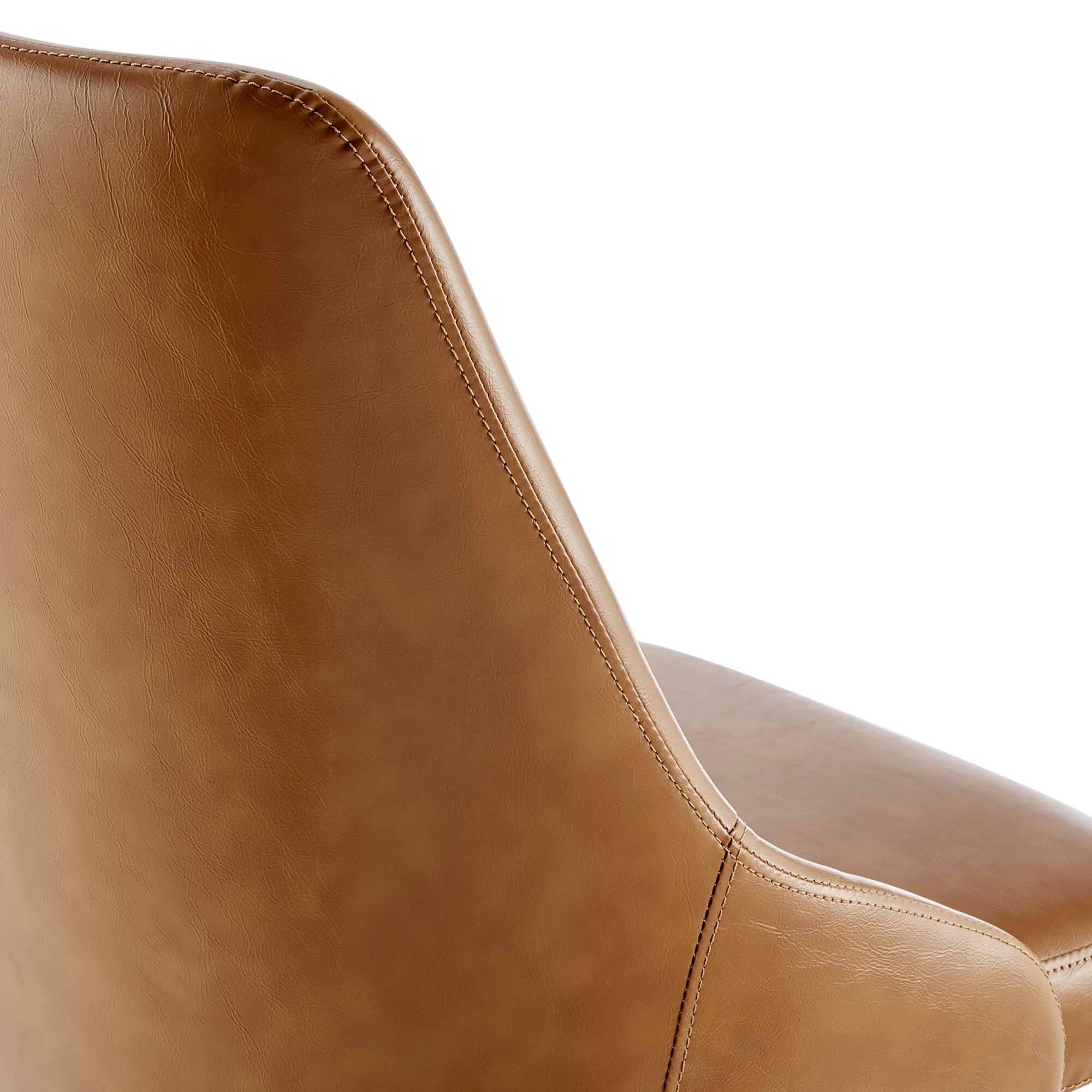 Alt View 1. Modway - Designate Swivel Vegan Leather Office Chair by Modway - Brown.