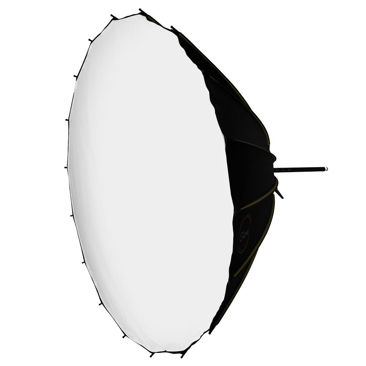Front. Glow - Glow Inner and Outer Diffusion Fabrics for Profond Quick-Open 70.8" Deep Parabolic Softbox with Focusing Rod System.