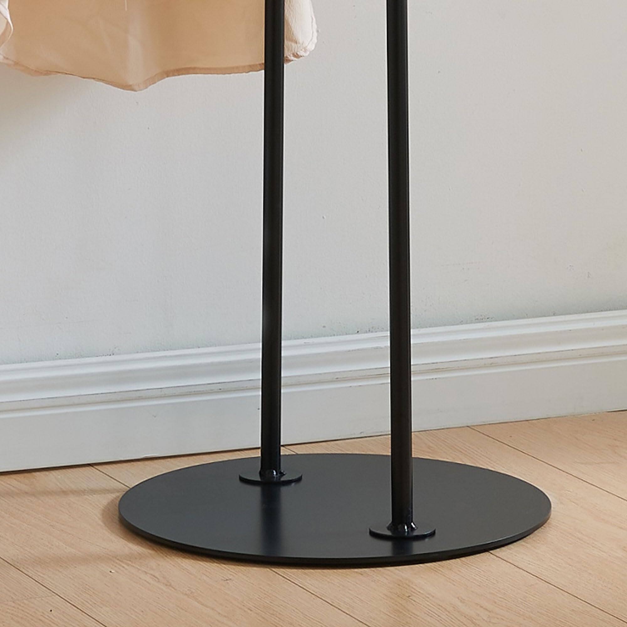 Alt View 1. Kings Brand Furniture - Kings Brand Furniture Cheska Suit Valet Stand with Circular Frame - Black.