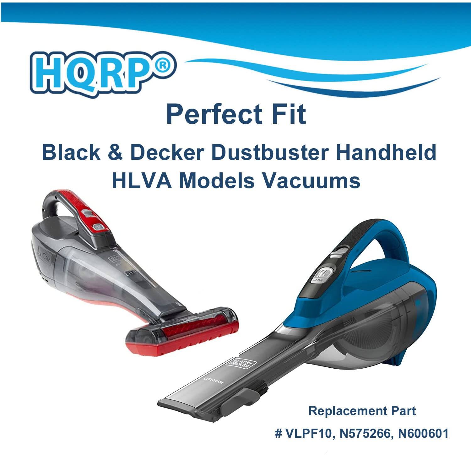 HQRP Perfect Fit Black & Decker Dustbuster Handheld HLVA Models Vacuums Replacement Part # VLPF10, N575266, N600601