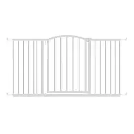 Ingenuity - Ozzy & Kazoo 27” Tall Walk Through Dog Gate For Doorway or Stairway